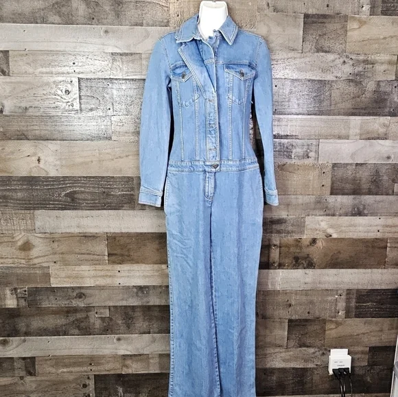 Host PICK ๐๐ STELLA MCCARTNEY Kathy faded denim jumpsuit | 40 - Picture 13 of 16